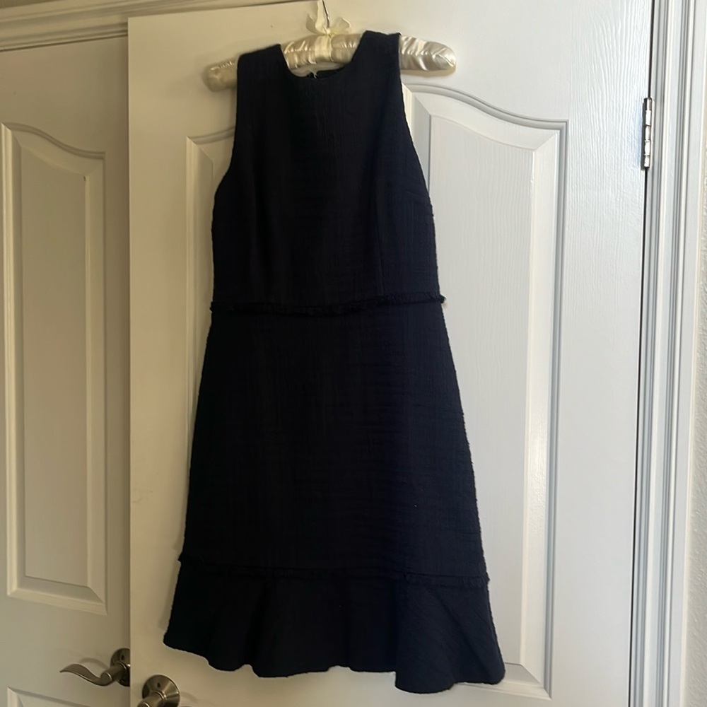 NWT JCrew sleeveless Navy sleeveless dress with hidden zipper